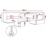 Έπιπλο τηλεόρασης Tore 2D