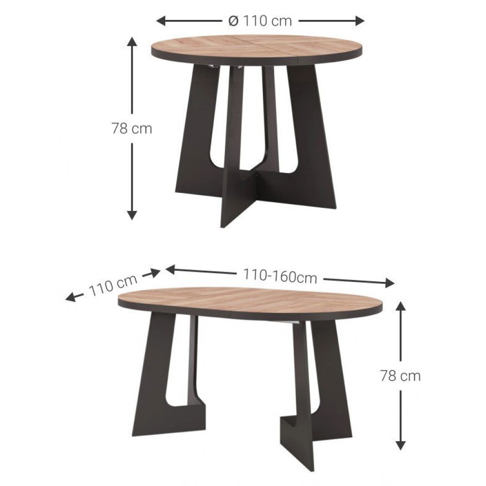 Τραπέζι Bega Επεκτεινόμενο-Φυσικό