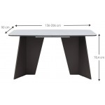 Τραπέζι Moneto Επεκτεινόμενο-Καφέ Σκούρο