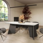 Τραπέζι Moneto Επεκτεινόμενο-Λευκό