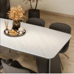 Τραπέζι Moneto Επεκτεινόμενο-Λευκό