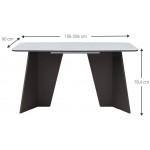 Τραπέζι Moneto Επεκτεινόμενο-Φυσικό 156x90x78.4