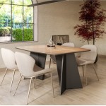 Τραπέζι Moneto Επεκτεινόμενο-Φυσικό 156x90x78.4