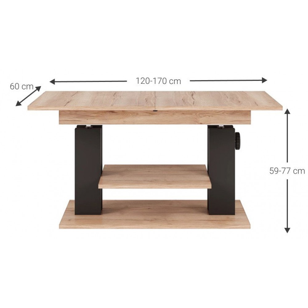 Τραπεζάκι Σαλονιού Dovo 120x60x59