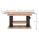 Τραπεζάκι Σαλονιού Dovo-Φυσικό