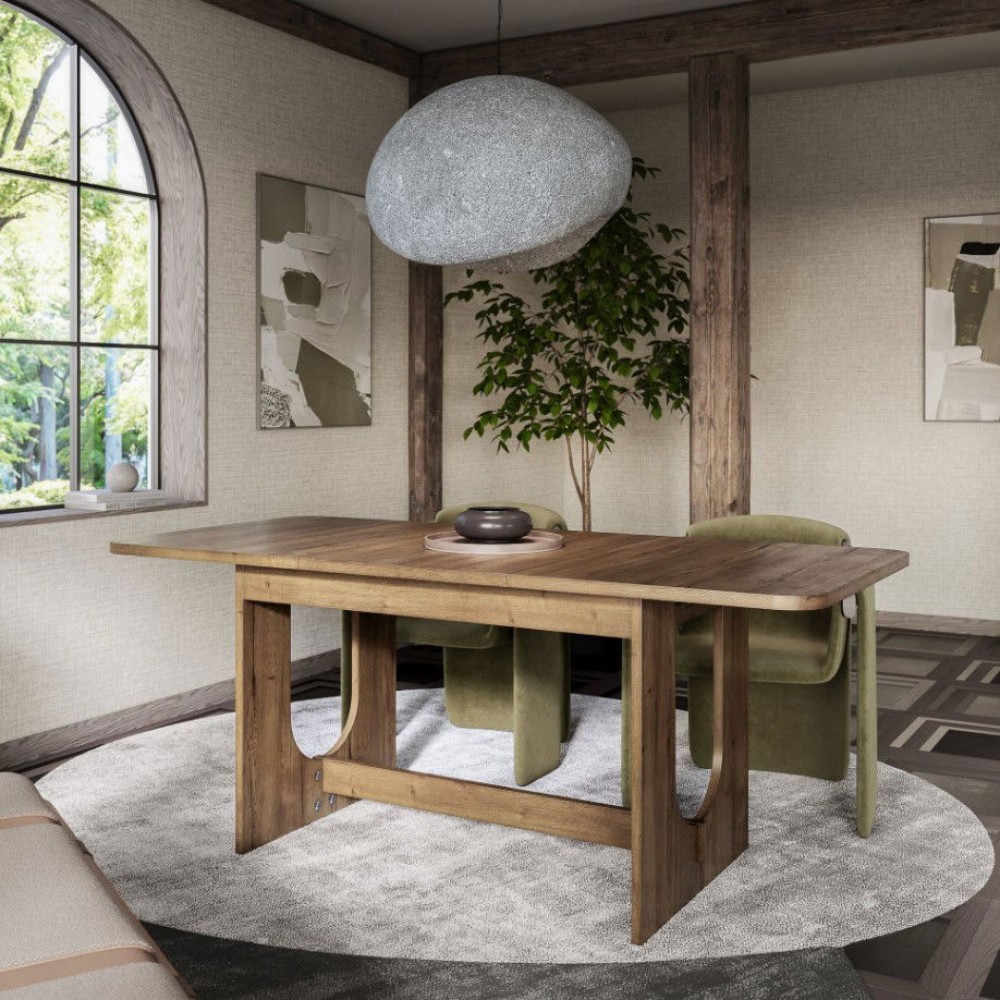 Τραπέζι Ratamo Επεκτεινόμενο-Καφέ Σκούρο