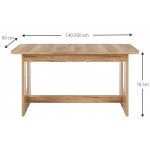 Τραπέζι Ratamo Επεκτεινόμενο-Καφέ Σκούρο