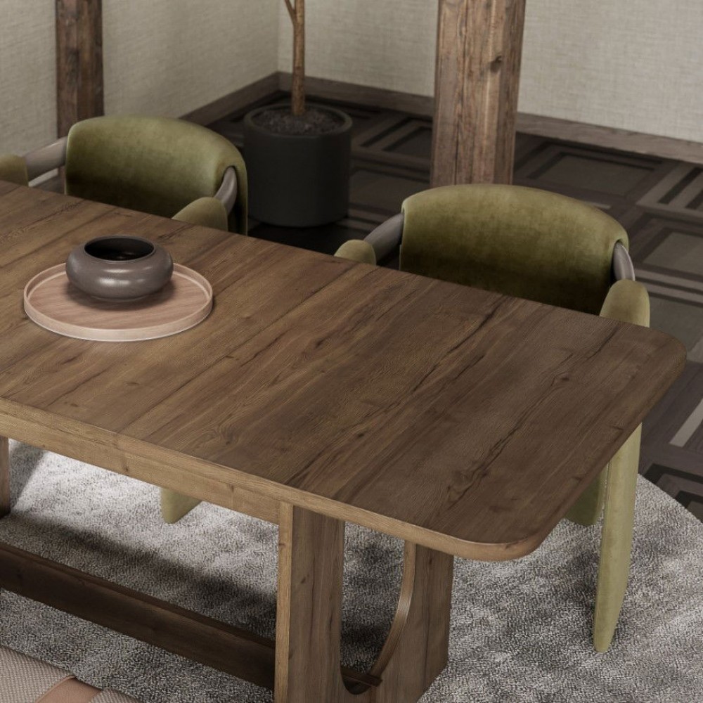 Τραπέζι Ratamo Επεκτεινόμενο-Καφέ Σκούρο