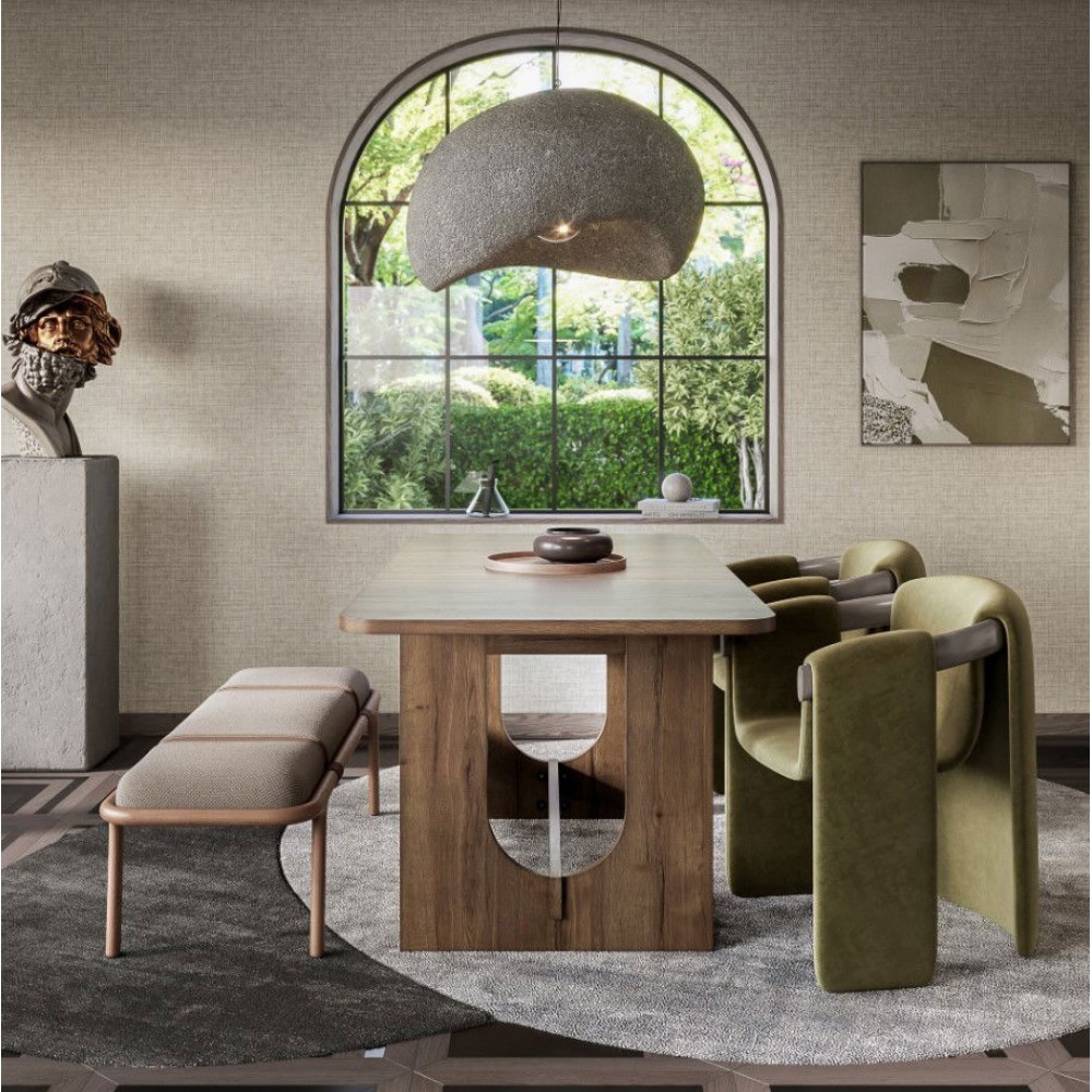 Τραπέζι Ratamo Επεκτεινόμενο-Καφέ Σκούρο