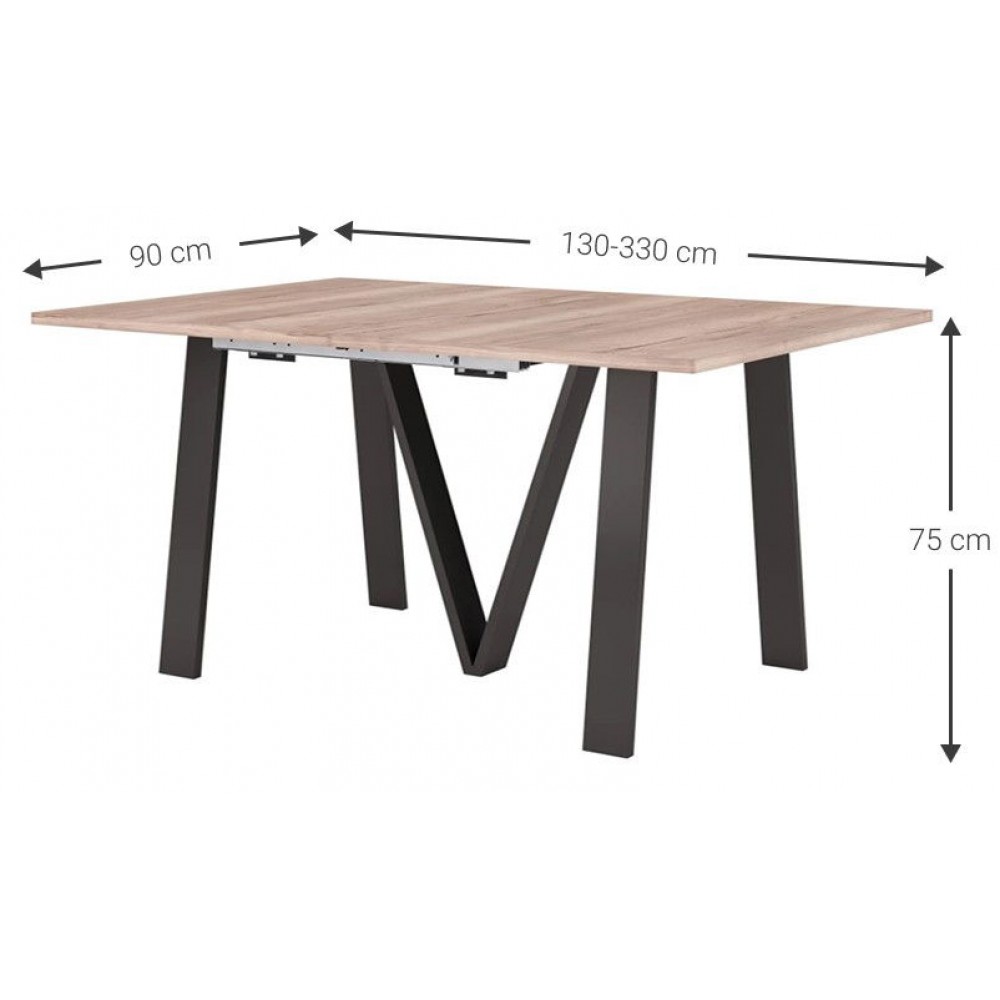 Τραπέζι Dilon Επεκτεινόμενο-Φυσικό