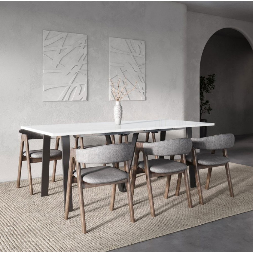 Τραπέζι Dilon Επεκτεινόμενο-Λευκό