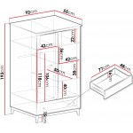 Ντουλάπα Wind Δίφυλλη