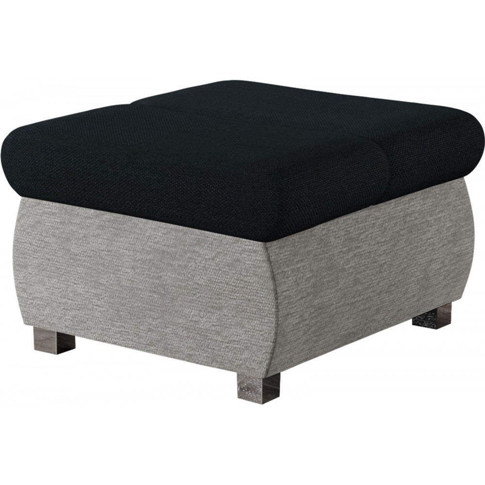 Πουφ Bangkok -Μαύρο - Γκρι