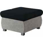 Πουφ Bangkok -Μαύρο - Γκρι