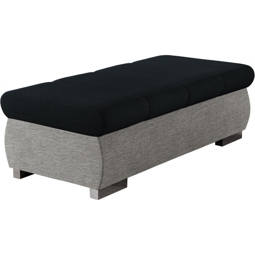 Πουφ Bangkok Plus-Μαύρο - Γκρι