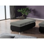 Πουφ Bangkok Plus-Γκρι - Μαύρο