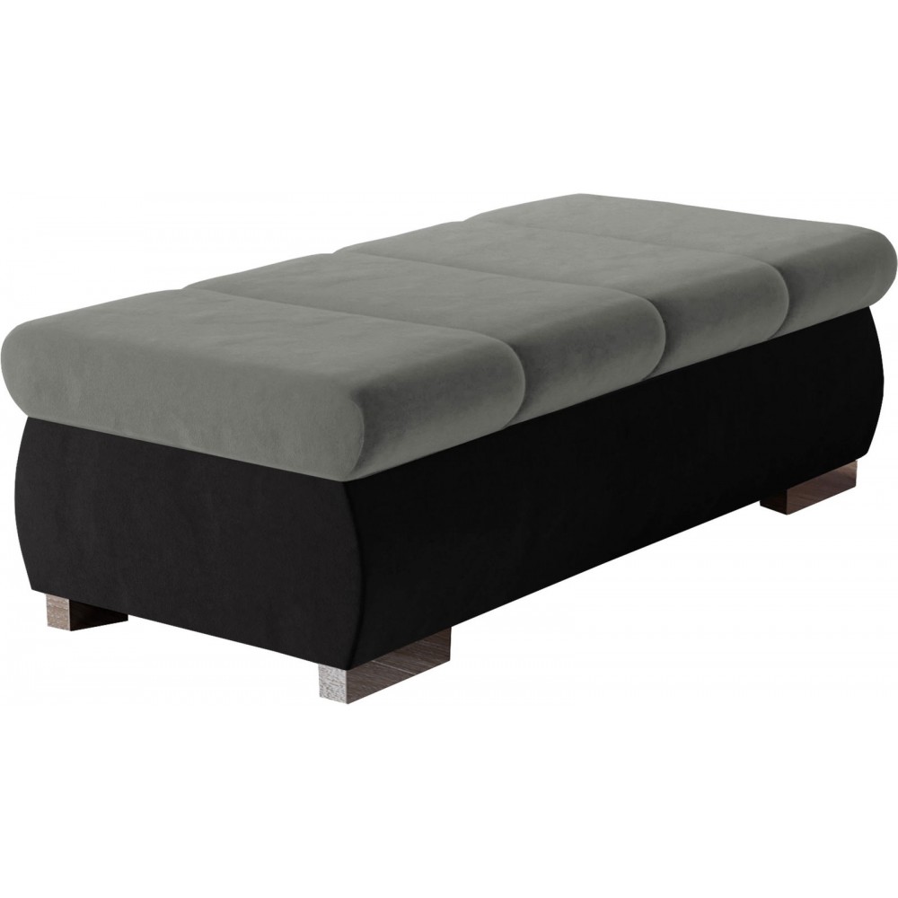 Πουφ Bangkok Plus-Γκρι - Μαύρο