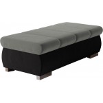 Πουφ Bangkok Plus-Γκρι - Μαύρο