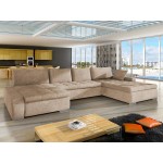 Γωνιακός καναπές Caro-Μπεζ