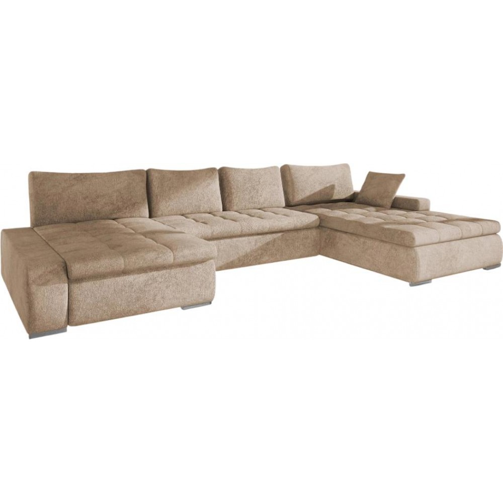 Γωνιακός καναπές Caro-Μπεζ