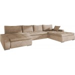 Γωνιακός καναπές Caro-Μπεζ