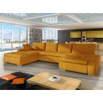 Γωνιακός καναπές Caro-Πορτοκαλί