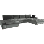 Γωνιακός καναπές Caro-Γκρι Σκούρο