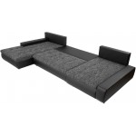 Γωνιακός καναπές Caro-Γκρι Σκούρο