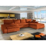 Γωνιακός καναπές Caro-Κεραμιδί