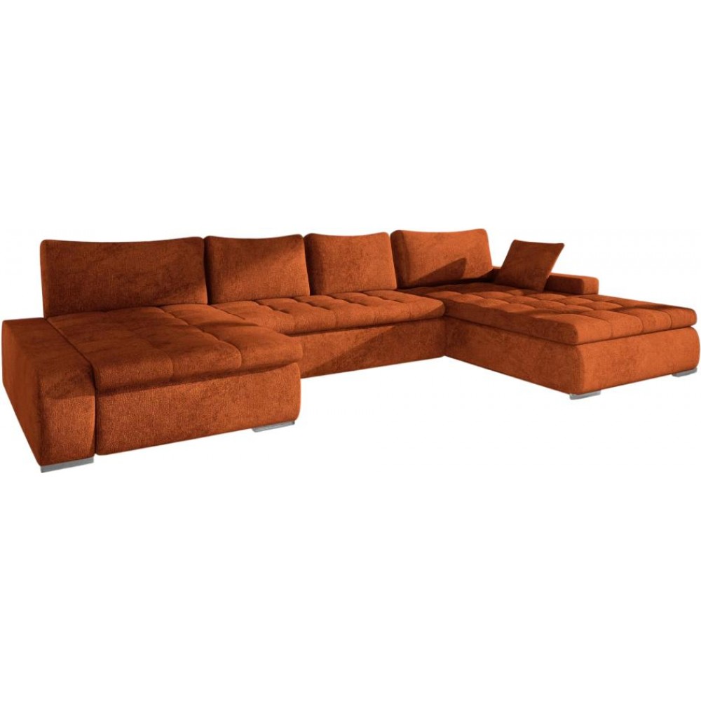 Γωνιακός καναπές Caro-Κεραμιδί