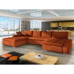 Γωνιακός καναπές Caro-Κεραμιδί