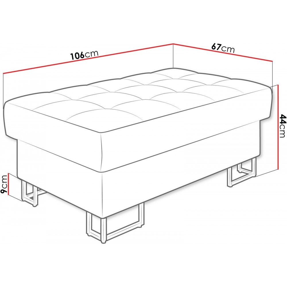 Πουφ Laris-Μπεζ