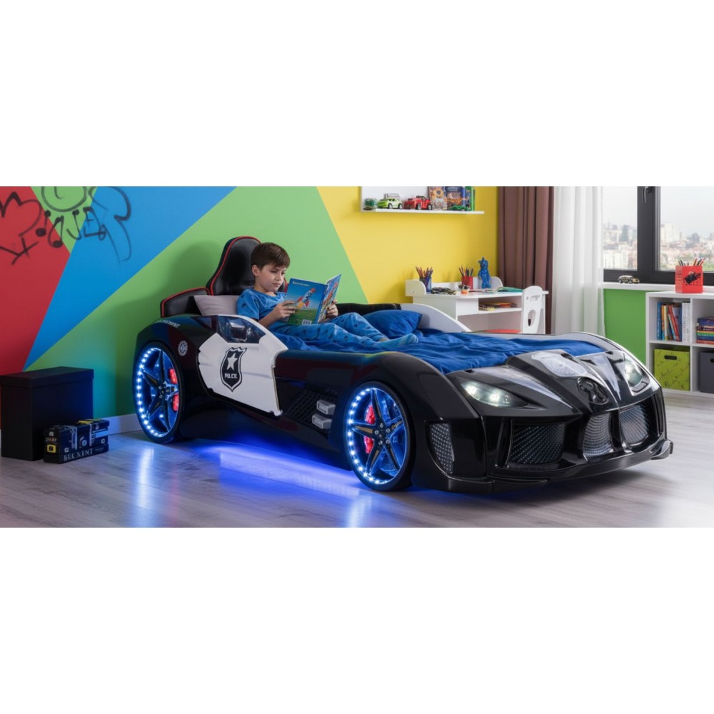 Παιδικό Κρεβάτι Police Racer LED