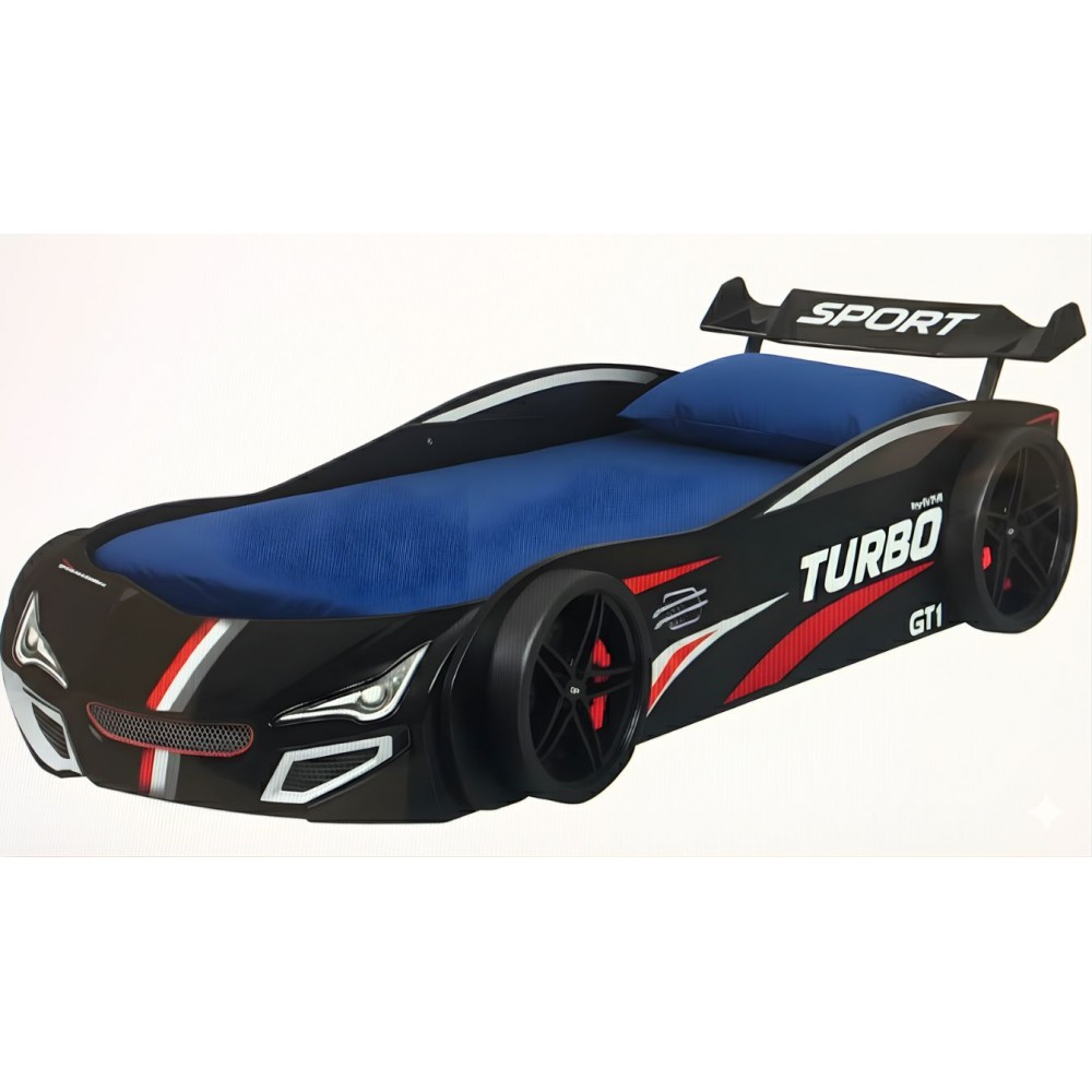 Κρεβάτι παιδικό Turbo plus-Μαύρο