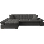 Γωνιακός καναπές Malwi-Ανθρακί-Αριστερή