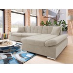 Γωνιακός καναπές Malwi-Εκρού-Δεξιά