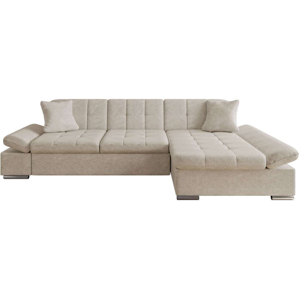 Γωνιακός καναπές Malwi-Εκρού-Δεξιά