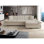 Γωνιακός καναπές Malwi-Εκρού-Δεξιά