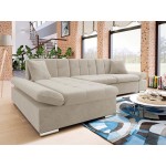 Γωνιακός καναπές Malwi-Εκρού-Αριστερή