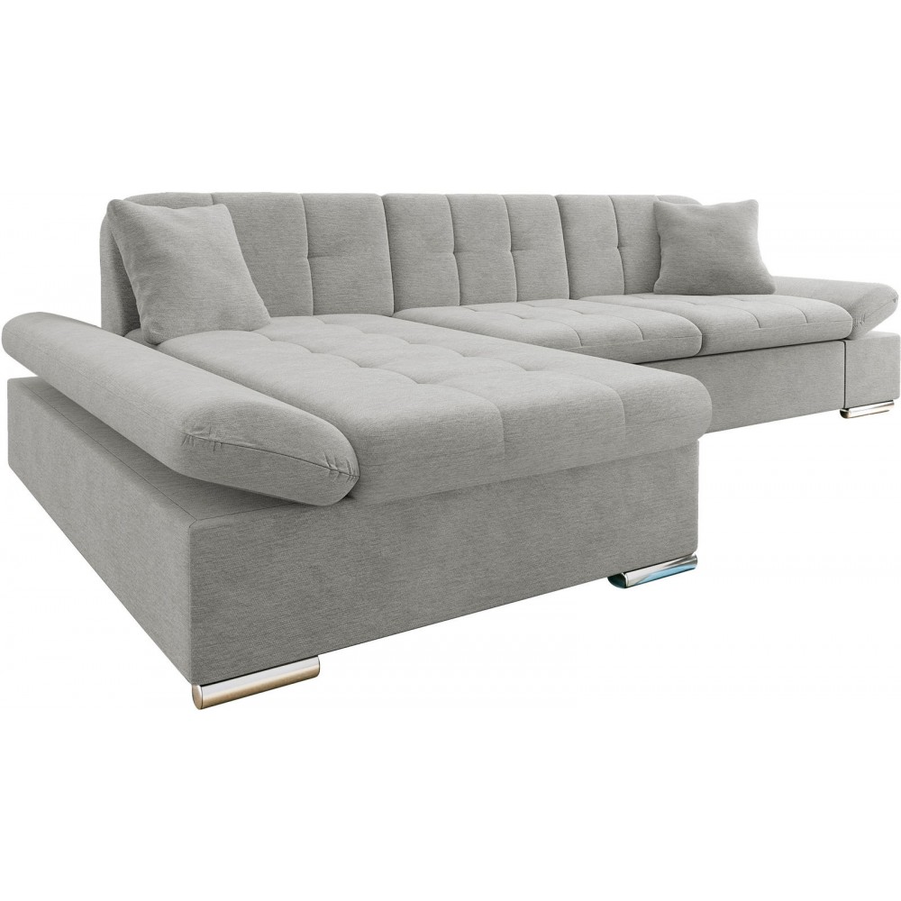 Γωνιακός καναπές Malwi-Γκρι Ανοιχτό-Αριστερή