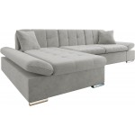 Γωνιακός καναπές Malwi-Γκρι Ανοιχτό-Αριστερή