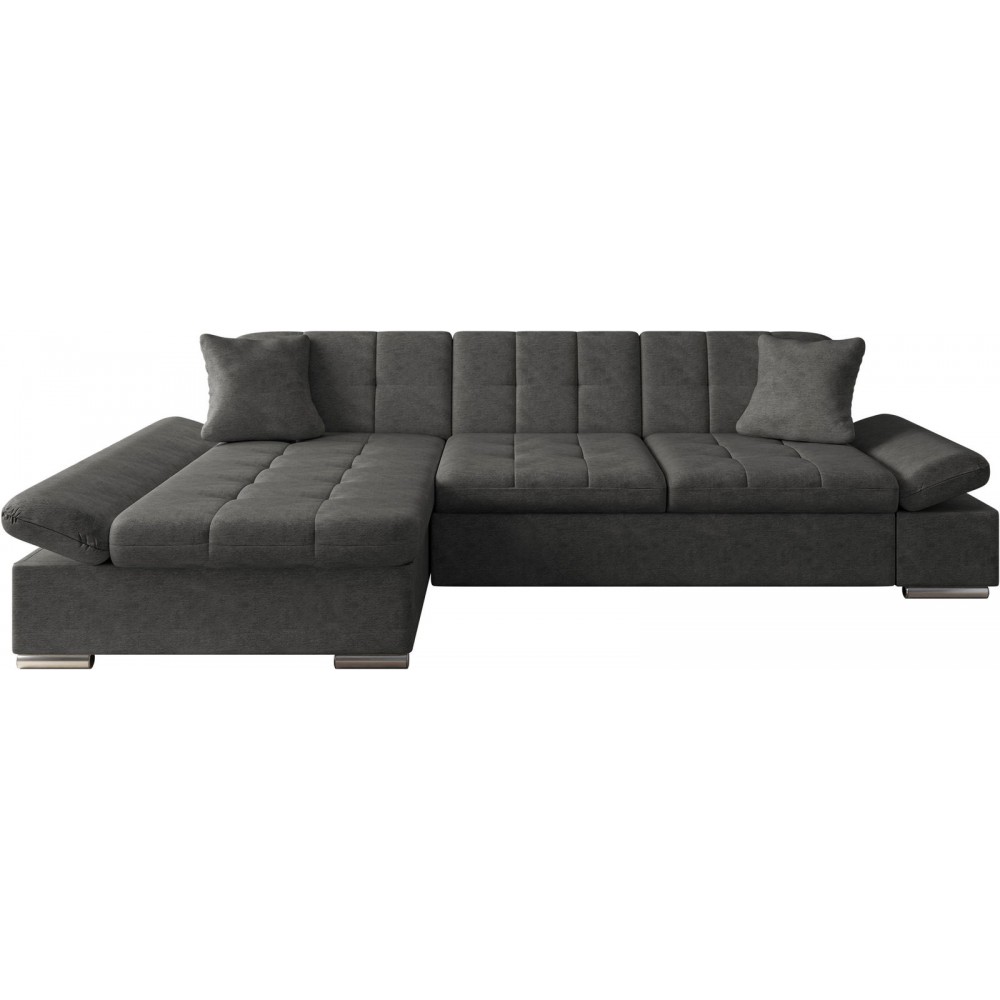 Γωνιακός καναπές Montana-Ανθρακί-Αριστερή