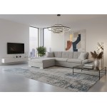 Γωνιακός καναπές Montana-Γκρι Ανοιχτό-Αριστερή