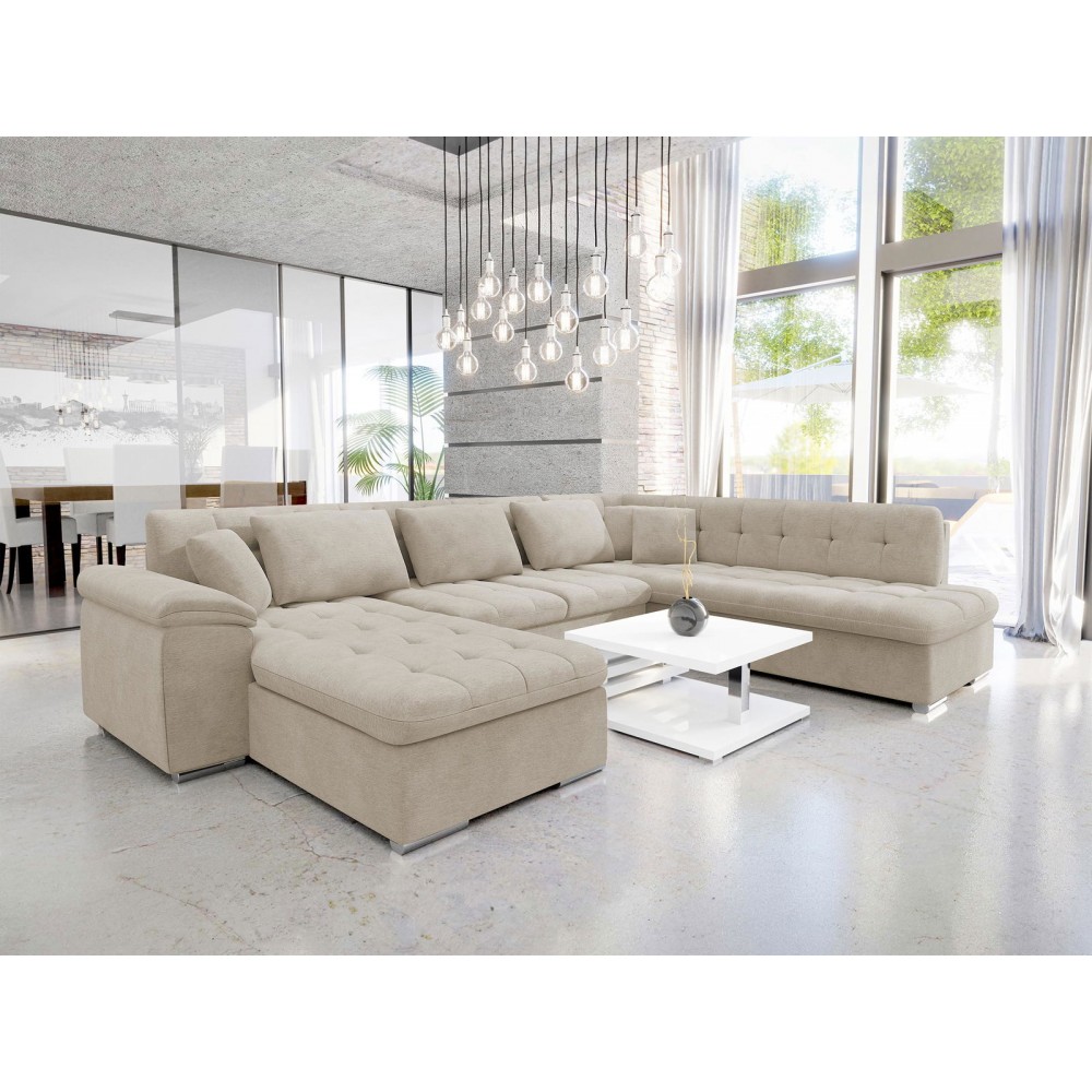 Γωνιακός καναπές Niko-Εκρού-Αριστερή