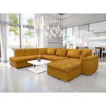 Γωνιακός καναπές Niko-Μουσταρδί-Δεξιά