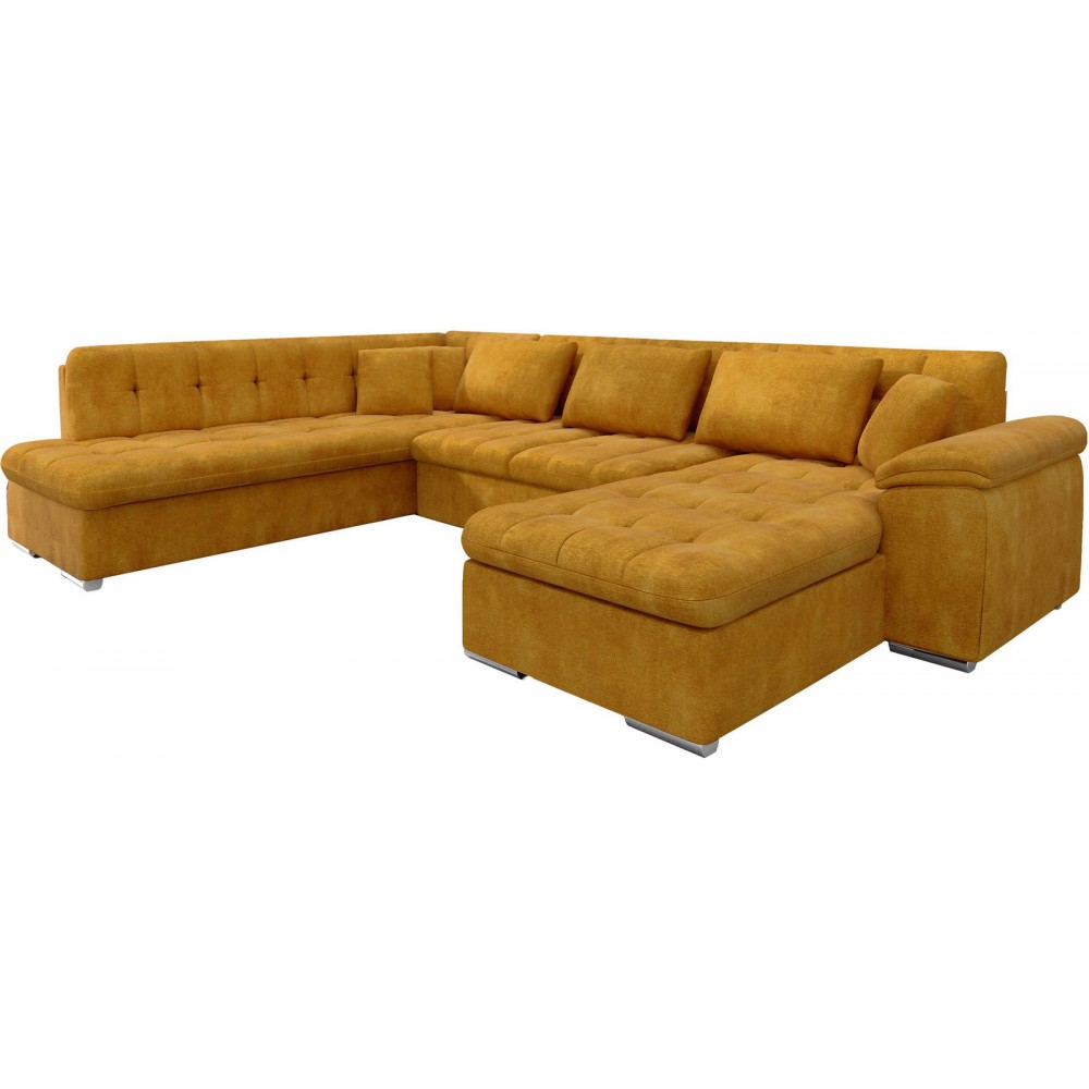 Γωνιακός καναπές Niko Bis-Μουσταρδί-Δεξιά