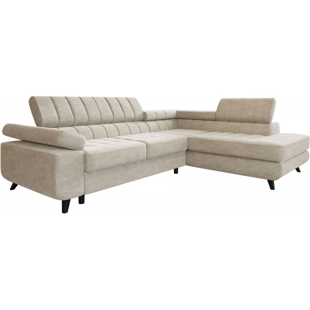 Γωνιακός καναπές Nord-Εκρού-Δεξιά