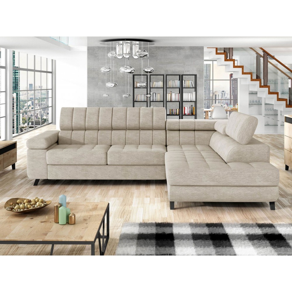 Γωνιακός καναπές Nord-Εκρού-Δεξιά