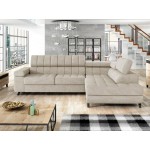 Γωνιακός καναπές Nord-Εκρού-Δεξιά