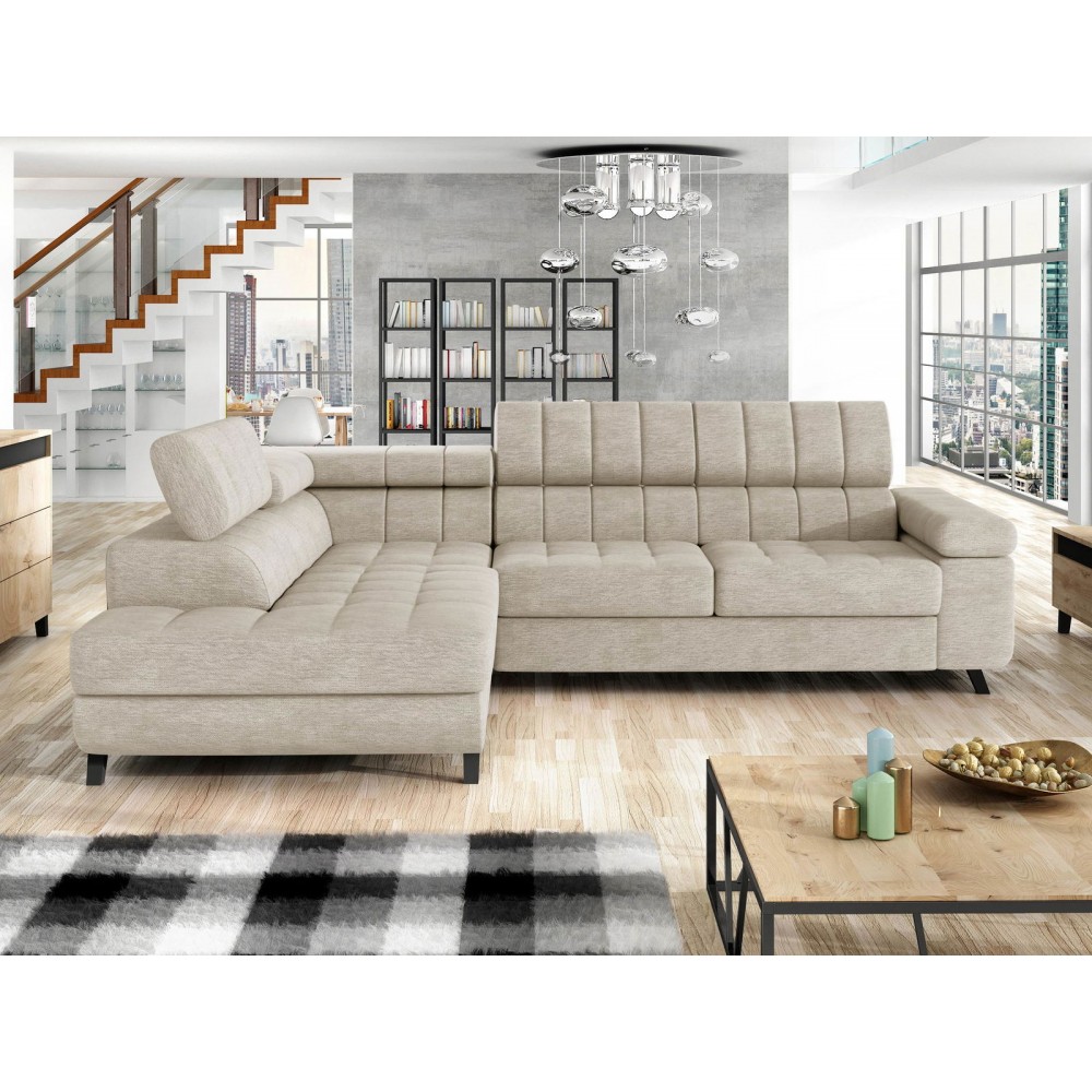 Γωνιακός καναπές Nord-Εκρού-Αριστερή